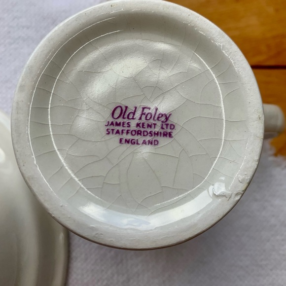 Little Boy Blue Old Foley James Kent Staffordshire England Child’s Bowl & Mug - Picture 3 of 12